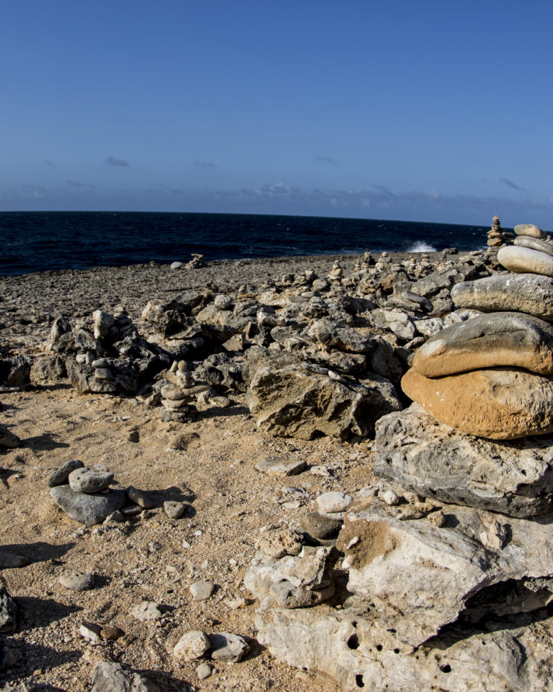 rocks in the west side of Curacao